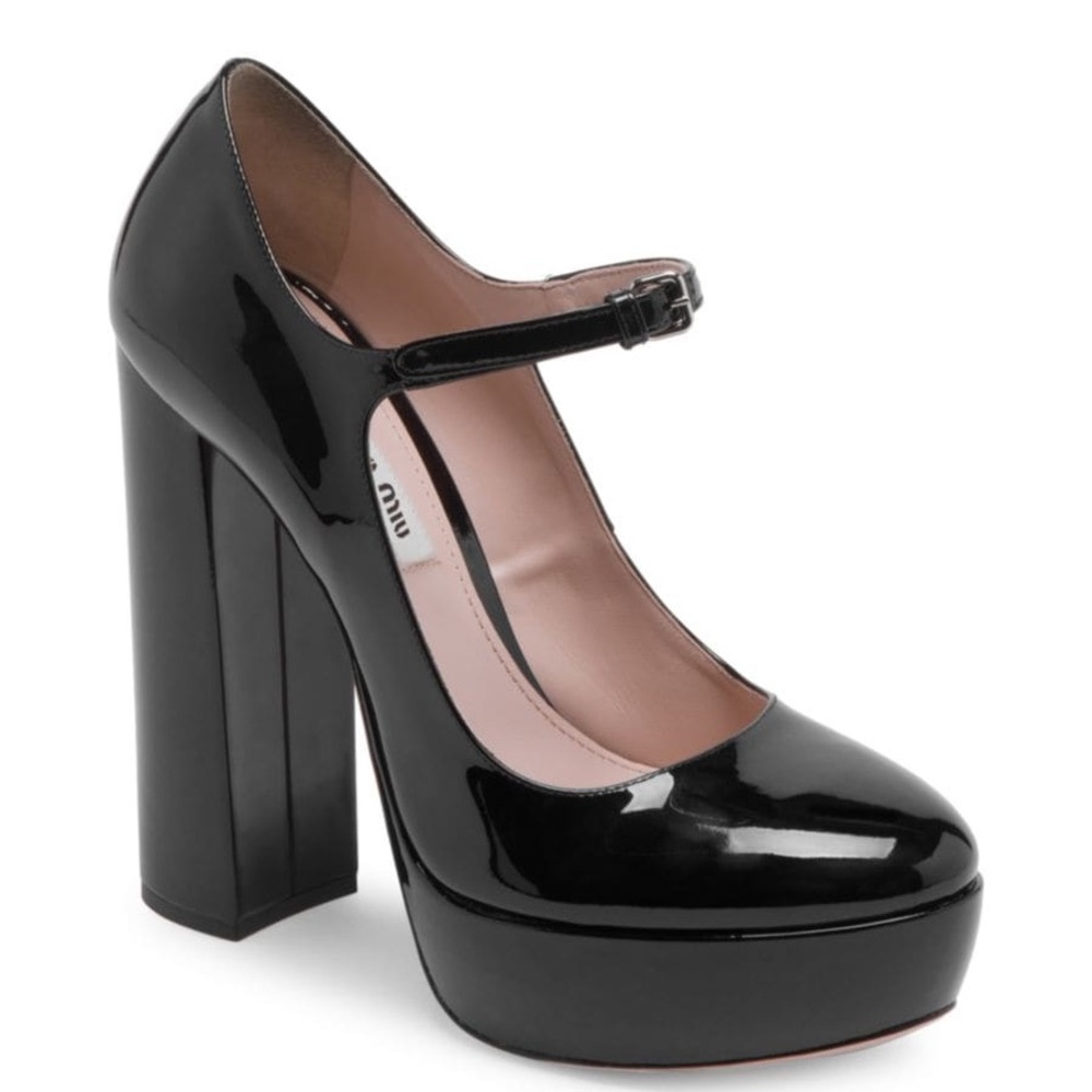 Beautiful miu miu platform Mary Jane’s